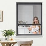 jarolift 4 in 1 Zanzara Insektenschutzrollo Fliegengitter f&uuml;r Fenster, Bausatz mit