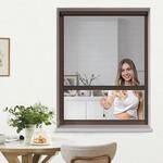 jarolift 4 in 1 Zanzara Insektenschutzrollo Fliegengitter f&uuml;r Fenster, Bausatz mit