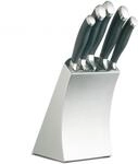 MasterClass Trojan Edelstahl Messer Set und Messerblock, 5 professionelle