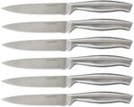Cecotec 6er-Set Profi-Fleischmesser mit S&auml;ge. Griff und Klinge aus einem St&uuml;ck