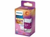 Philips LED Classic GU5.3 WarmGlow Lampe, 50 W,dimmbar, warmweiß