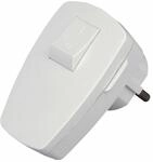 Kopp Schutzkontakt-Stecker mit Schalter, 1 St&uuml;ck, arktis/wei&szlig;, 170402006