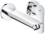 Grohe Fertigmontageset Eurosmart UP-2-Loch-Waschtischarmatur, Ausl. 21,1cm, ch
