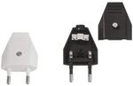BACHMANN 900.002 Euro Flachstecker sw Schraubanschluss lose
