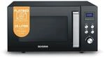 Severin 2-in-1 Mikrowelle mit Glasboden und Grill, Flatbed (flacher Hohlraum...