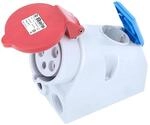 CEE Steckdose Aufputz - CEE Kombisteckdose - Schutzkontaktsteckdose - 400 V, 32 A,