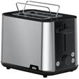 Braun PurShine Toaster HT1510 BK &ndash; Doppelschlitz-Toaster, 8 R&ouml;stgrade, Aufw&auml;rm- &
