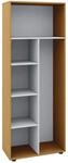 VCM Schrank Universal Staubsauger Besenschrank Mehrzweckschrank Putzschrank Holz
