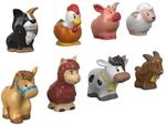 Fisher-Price GFL21 - Little People Bauernhof-Set, 8 s&uuml;&szlig;e Tierfiguren f&uuml;r den