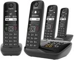 Gigaset AS690A Quattro - 4 Schnurlose DECT-Telefone mit Anrufbeantworter - gut