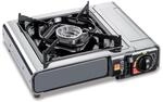 Kemper Campingkocher Smart 1 Flammig aus Edelstahl, Grau