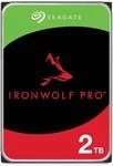 Seagate IronWolf Pro 2 TB, NAS interne Festplatte, 3.5 Zoll, 7200 U/Min, CMR, 256 MB