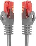 BIGtec LAN Kabel 0,5m Netzwerkkabel grau Gigabit Ethernet Kabel RJ45 Stecker