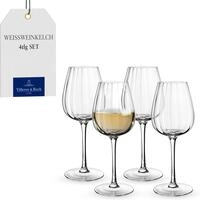 Villeroy & Boch - Rose Garden Wei&szlig;weinglas Set 4-teilig 120 ml Klar,