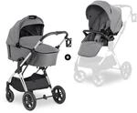 hauck Vision X 2in1 Kinderwagen Set ab Geburt - Melange Grey | Kombi-Kinderwagen bis
