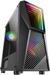 Mars Gaming MC777, Gaming PC Geh&auml;use, Infinity Mirror ARGB, Geh&auml;rtetes Glas, 2X Fan