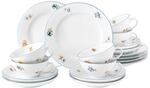 Seltmann 001.762548 Sonate Traditionell Porzellan Teeservice, Rund mit Relief,