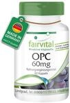 fairvital OPC Traubenkernextrakt, 60 Kapseln, schluckfreundlich, mit 540mg pro