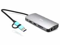 i-tec USB-C/USB 3.0 Metall Nano Docking Station für bis-zu 3 Monitore - 2X HDMI, 1x