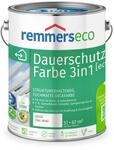 Remmers Dauerschutz-Farbe 3in1 [eco] wei&szlig; (RAL 9016), 5 Liter,f&uuml;r innen und...