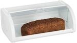 Relaxdays Brotkasten, Brot frisch halten, transparenter Rolldeckel, XL Family