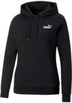 PUMA Damen ESS+ Embroidery Hoodie FL Schwei&szlig;, Schwarz, M