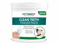 Vet's Best Hunde Zahnreinigungstücher 50 Stück, Weiß