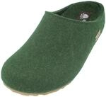 HAFLINGER Grizzly Michl Filzpantoffel Hausschuh mit Gummisohle Eibe, Gr. 41