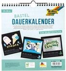 folia 23690 - Dauerkalender, Bastelkalender mit Spiralbindung, ca. 23 x 24 cm,