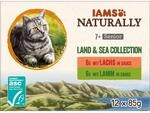 IAMS Naturally Senior Katzenfutter Nass in Sauce - hochwertiges Nassfutter mit