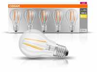 Osram LED Base Classic A Lampe, Sockel: E27, Warm White, 2700 K, 7 W, Ersatz für