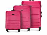 WITTCHEN Koffer-Set 3tlg. Trolley Koffer Reisekoffer aus ABS Hartschalen Kofferset