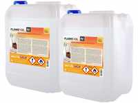 FLAMBIOL Bioethanol 96,6% Premium 2 x 10 L - Ethanol für Tischkamin, Kamin &