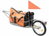 vidaXL Gepäck Fahrradanhänger mit Tasche Fahrrad Anhänger Transportanhänger