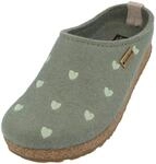 HAFLINGER Grizzly Cuoricini Filzpantoffel Herz Hausschuh Kork (Kiwi 92), Gr 41