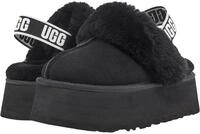 UGG Female Funkette Slipper, Black, 6 (UK)