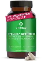 Vitabay Vitamin C 1000 mg &ndash; 250 vegane Time Released Tabletten &ndash; gepuffertes