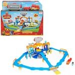 Mighty Express Mission Station Spielset - mit Push-and-Go Zug Frachter Nick,