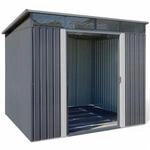 Ger&auml;tehaus Metall verzinkt und pulverbeschichtet | Pultdach Ger&auml;teschuppen Skylight