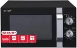 Sharp R204BA Solo-Mikrowelle,20 L,800 W,6 Leistungsstufen,Timer von 30 Minuten...