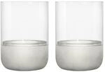 blomus Windlicht Set Calma | 2er Set | Light Gray | Kerzenhalter aus Beton &...
