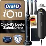 Oral-B iO Series 10 Elektrische Zahnb&uuml;rste mit 3 Aufsteckb&uuml;rsten, Schwarz -