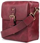 MegaGear MG1700 Torres Mini Kameratasche - Kuriertasche aus echtem Leder f&uuml;r