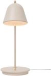 Nordlux Fleur 15 Tischleuchte in Beige &ndash; Vintage-Design mit Messingdetails und