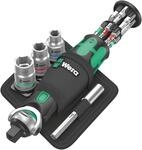 Wera 05004283001 8009 Zyklop Pocket Set Imperial 2, Knarren Satz, 18-teilig,