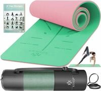 KESSER&reg; Gymnastikmatte mit Tragegurt rutschfest TPE Yogamatte Gepolstert &