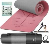 KESSER&reg; Gymnastikmatte mit Tragegurt rutschfest TPE Yogamatte Gepolstert &