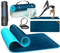 KESSER&reg; Gymnastikmatte mit Tragegurt rutschfest TPE Yogamatte Gepolstert &