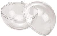 GLOREX 6 3500 005 Kunststoff-Kugel, transparent, 12 x 12 x 12 cm