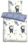 biberna 0004647 Feinbiber-Bettw&auml;sche eisblau 1x 135x200 cm + 1x 80x80 cm